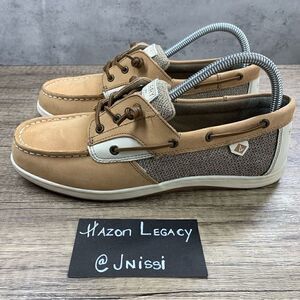 Sperry Top-Siders~Women's~”Songfish”~Linen/Oat, Boat Shoes~Size 6M
